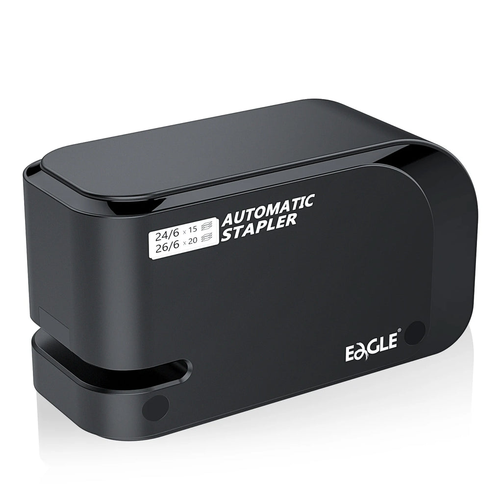 Eagle Automatic Electric Stapler - 20 Sheet Capacity, Dual Power (AC/Battery) for Office & Home Use with 2000 Free Staples