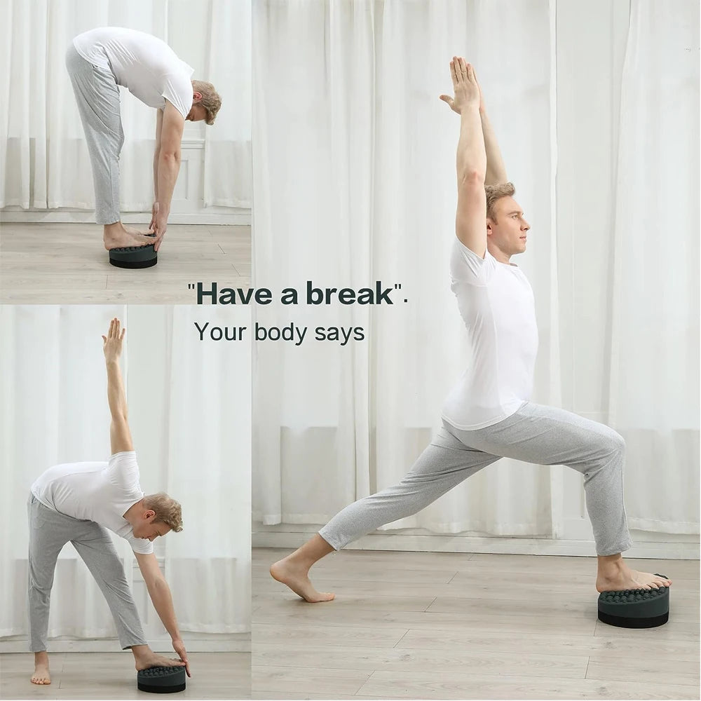 Under Desk Foot Rest - Ergonomic Office Foot Stool with Soft Silicone Nubs for Plantar Fasciitis Relief & Improved Posture