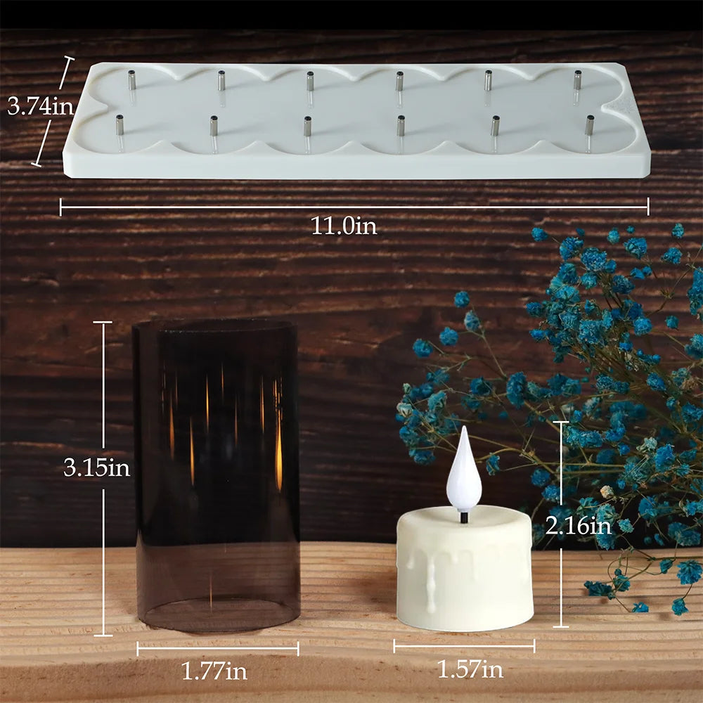 Rechargeable Candle Lamp With Remote Control LED Candles For Room Decor Birthday Home Decor Festival Decoration Flameless Candle