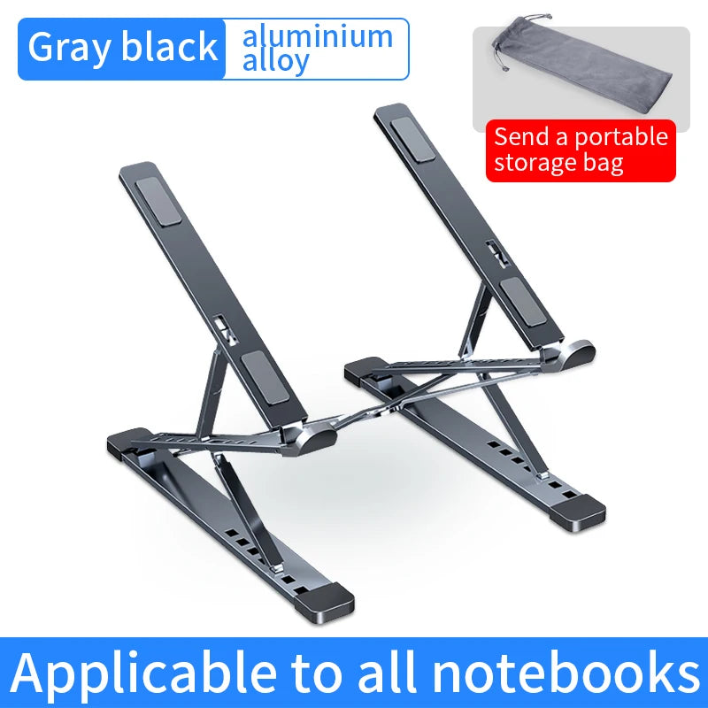 YYLM N8 Ergonomic Laptop Stand - Adjustable Height, Portable & Foldable for Desk, Home and Travel