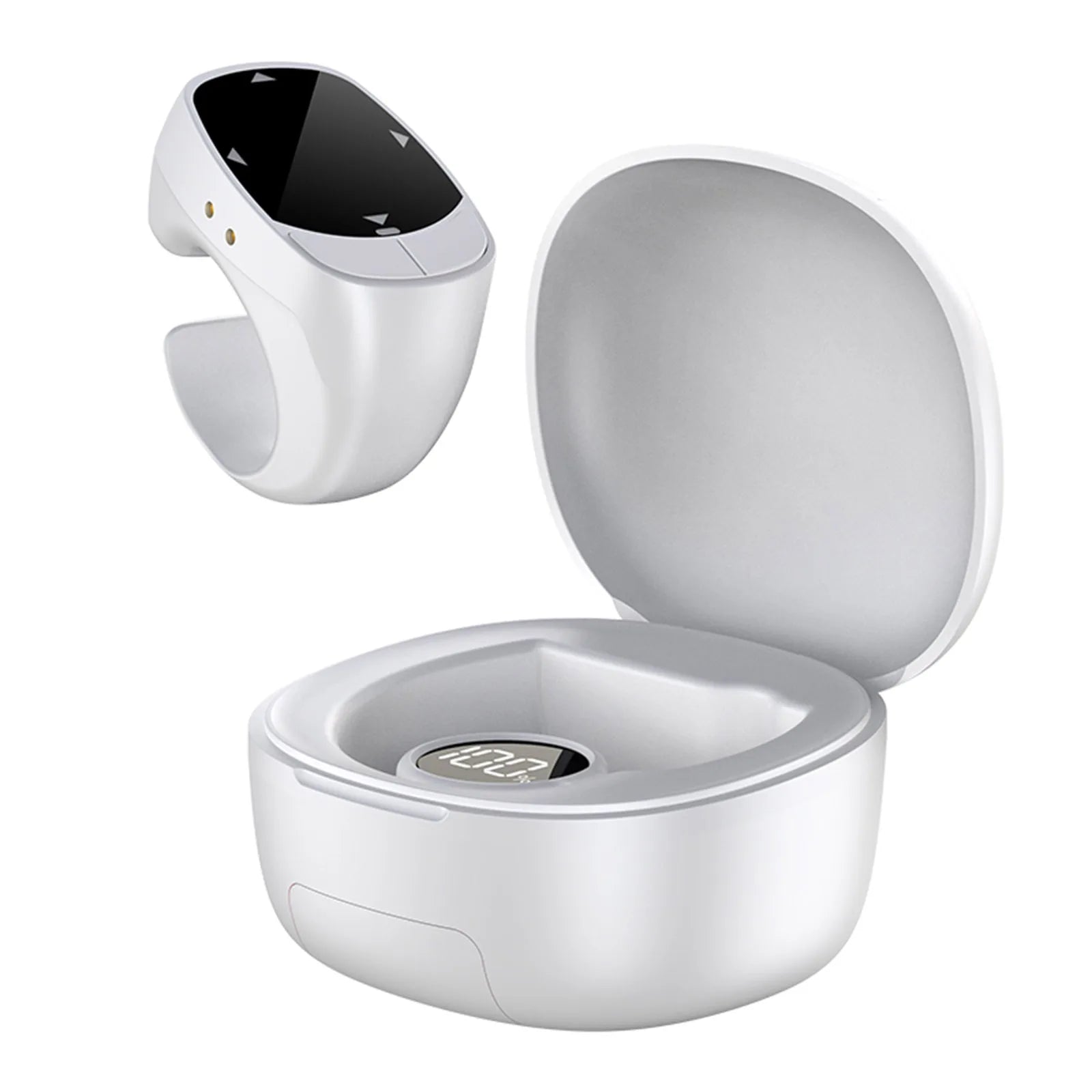 Bluetooth Scrolling Ring - 5.3 Wireless Fingertip Remote for TikTok, Camera Shutter, Selfie & Page Turning