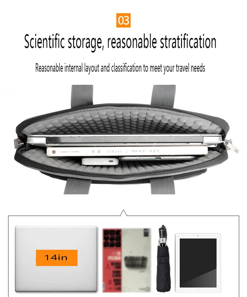 Universal Laptop Bag - Waterproof Messenger Case & Sleeve for MacBook 13-17 inch, ASUS, Lenovo, Dell (Shock Resistant)