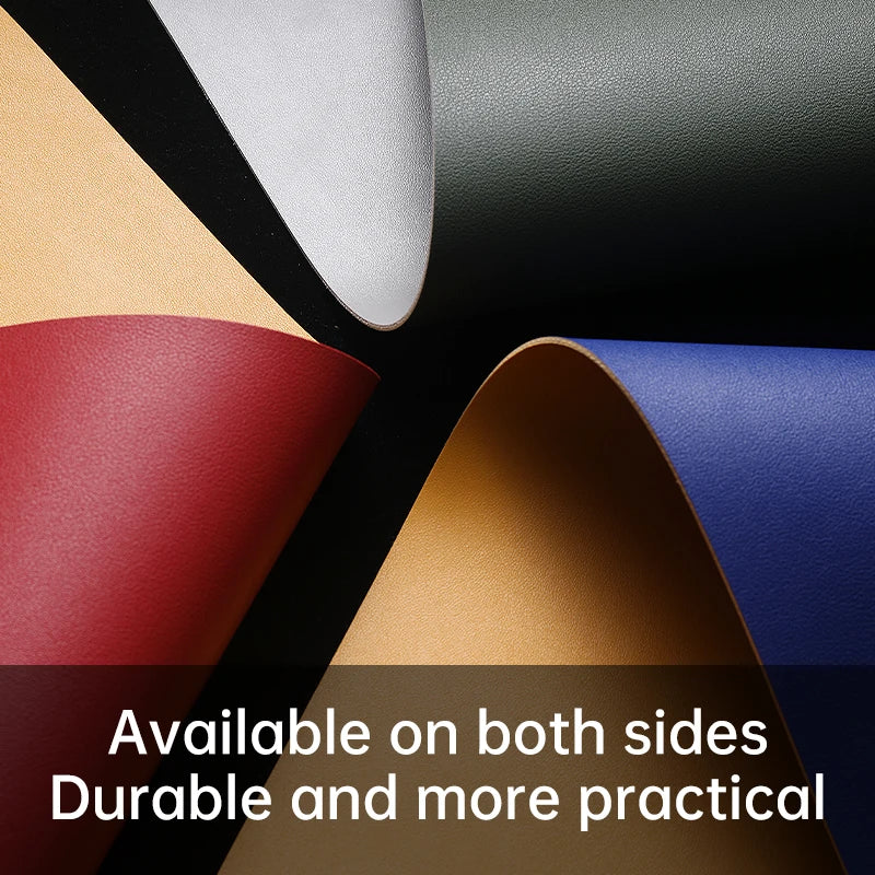 XXL Large Gaming Mouse Pad - Waterproof PU Leather Desk Mat with Non-Slip Base for Computer, Office & Gaming