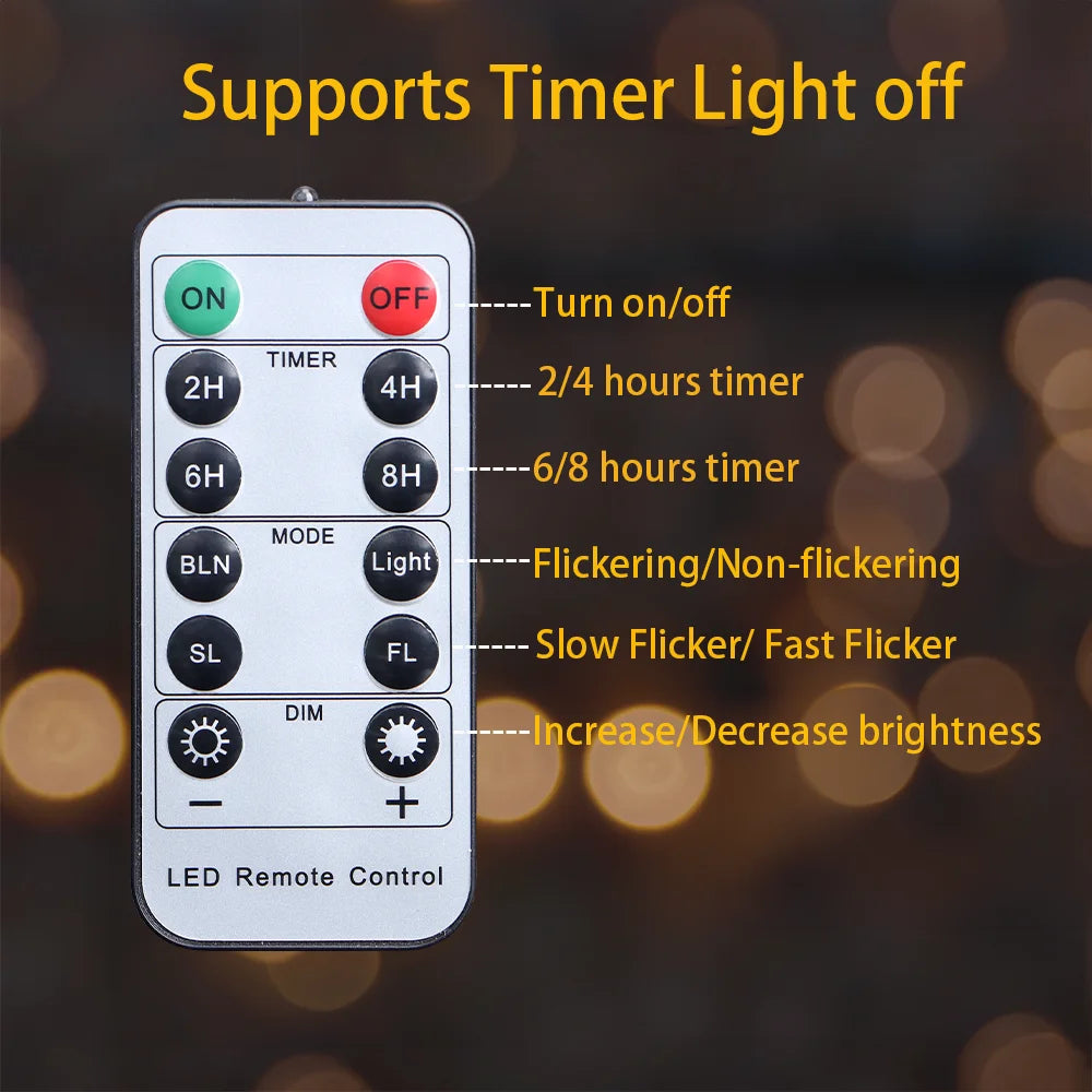 Rechargeable Candle Lamp With Remote Control LED Candles For Room Decor Birthday Home Decor Festival Decoration Flameless Candle