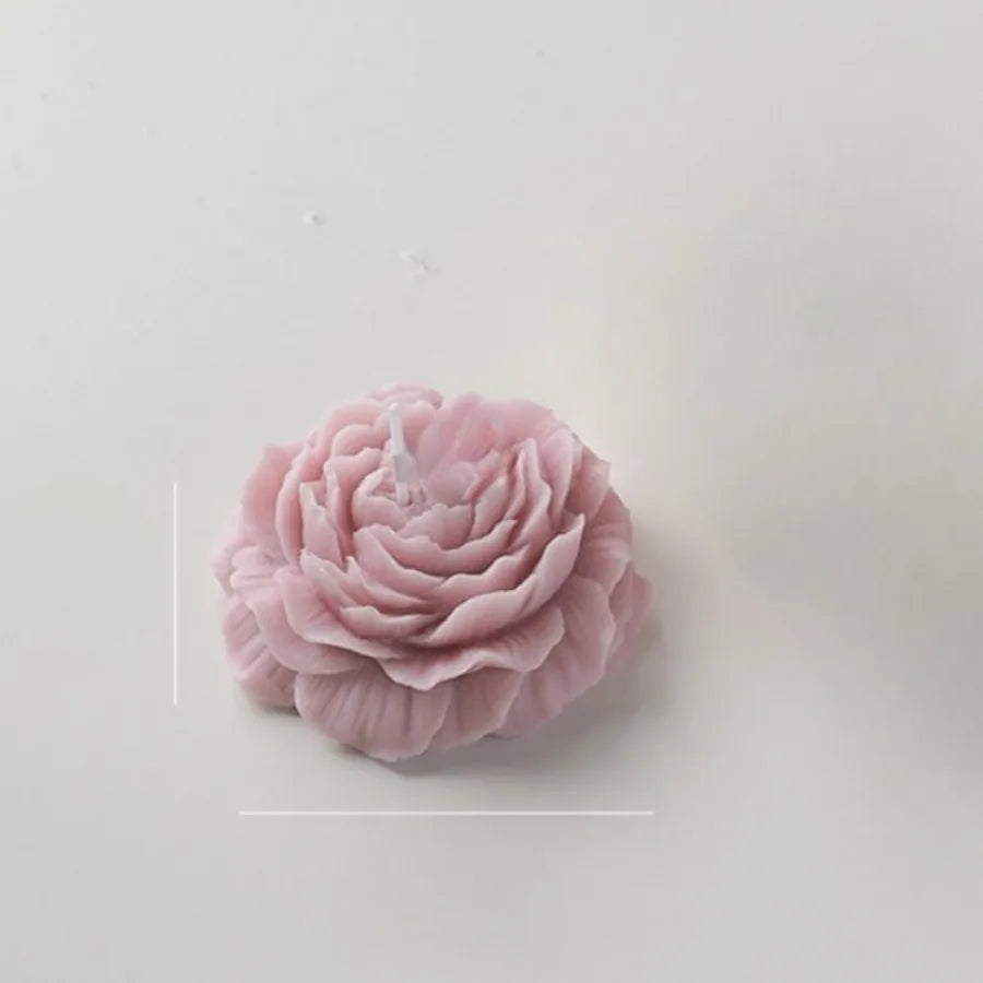 1pc Handmade Peony Flower-Shaped Scented Candle with Long-Lasting Fragrance for Home Decor & Relaxation Ideal for Bedroom/Spa