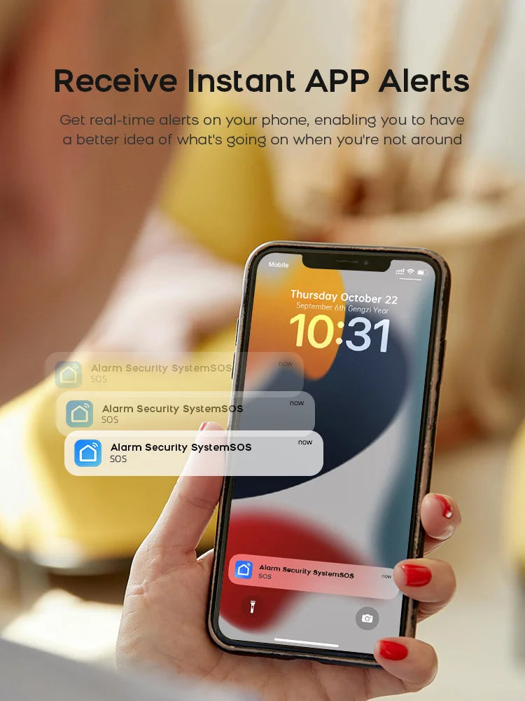 Tuya Smart Home Alarm System - Wireless GSM & WiFi Security for Complete Peace of Mind