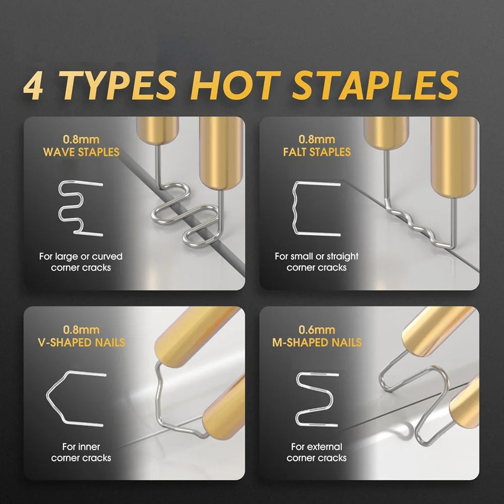 Professional Hot Stapler Plastic Welder Kit - For Automotive Bumper & Plastic Repair