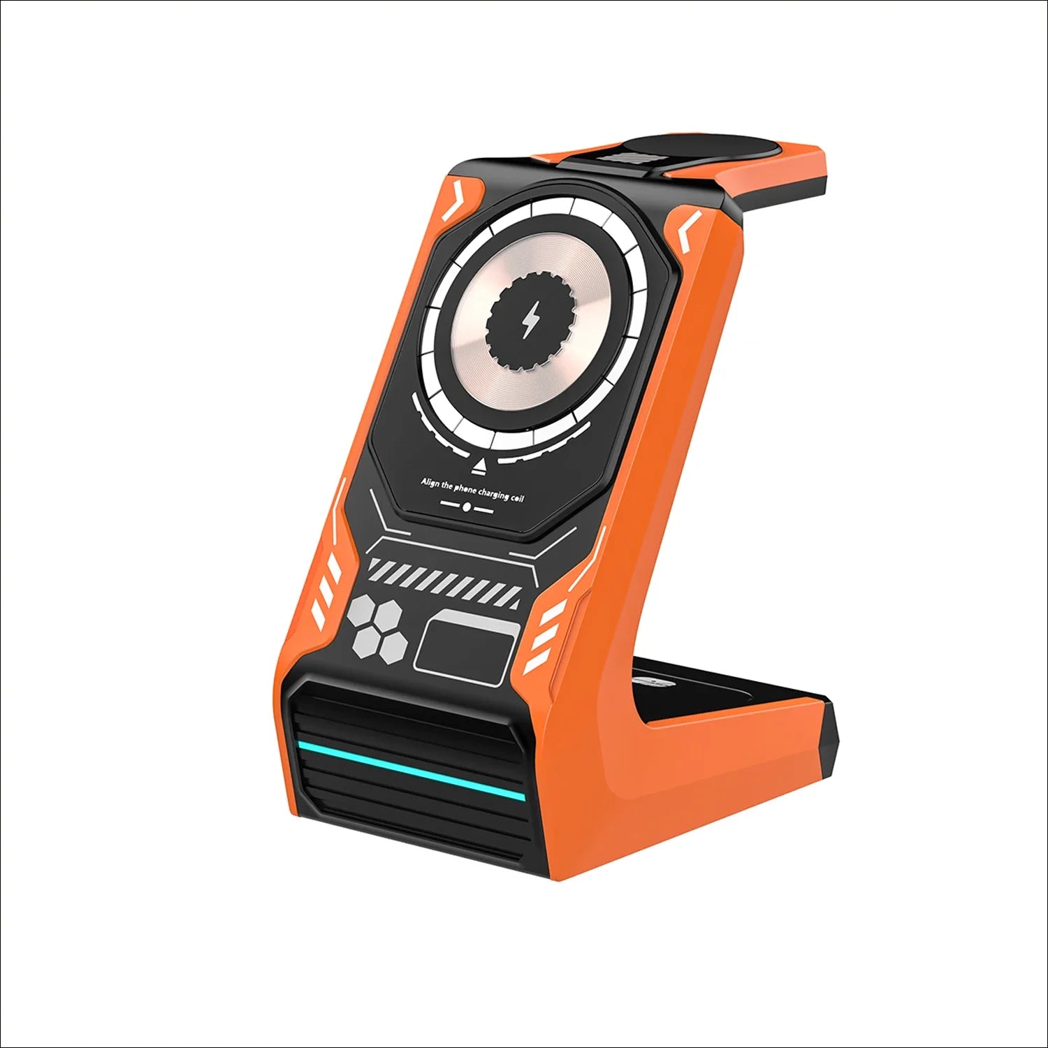 3-in-1 Magnetic Wireless Charging Station - 15W Fast Charger for iPhone, Apple Watch & AirPods