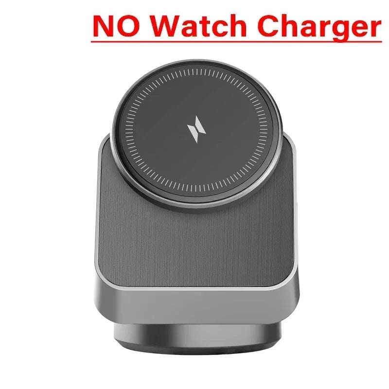 360° Magnetic 3-in-1 Wireless Charging Station - Fast Charging Stand for MagSafe iPhone 16/15/14, Apple Watch & AirPods