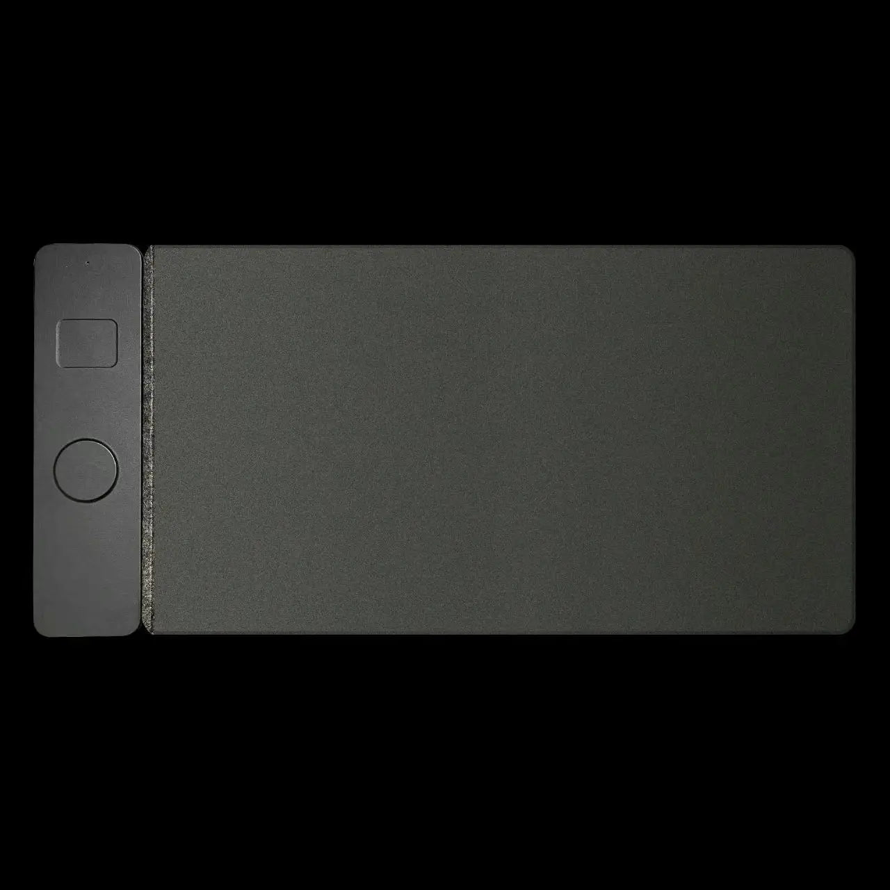 2-in-1 Wireless Charging Mouse Pad & Phone Charger - Dual-Sided Leather & Felt Desk Mat with Fast Qi Charging
