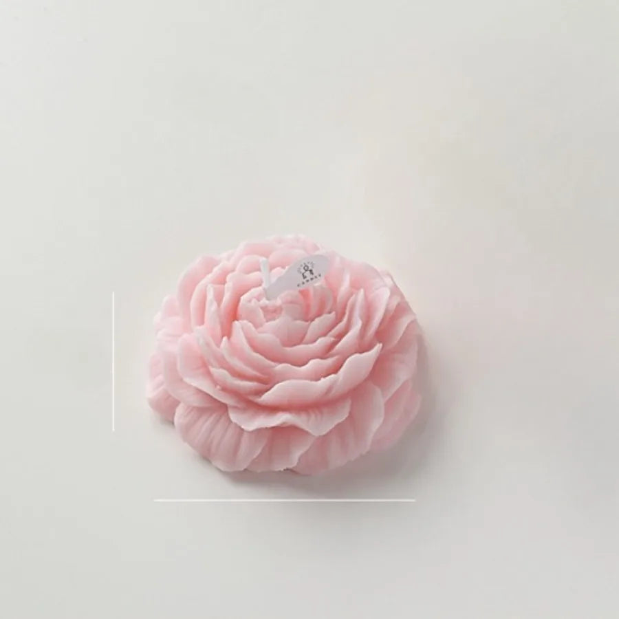 1pc Handmade Peony Flower-Shaped Scented Candle with Long-Lasting Fragrance for Home Decor & Relaxation Ideal for Bedroom/Spa