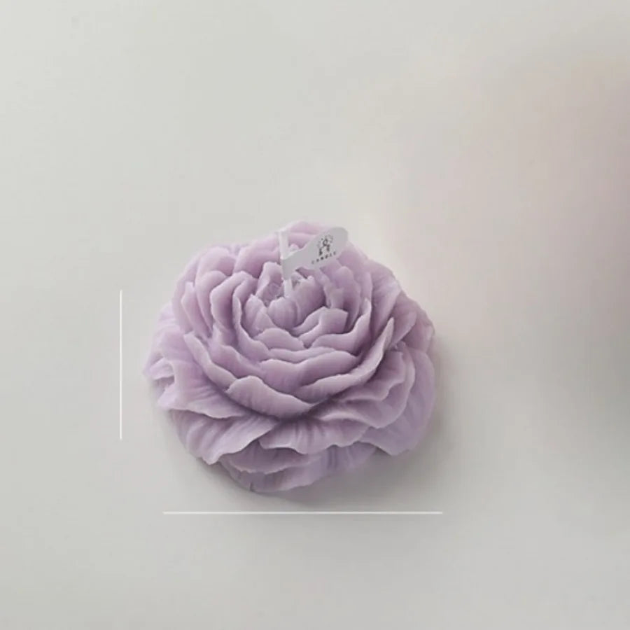1pc Handmade Peony Flower-Shaped Scented Candle with Long-Lasting Fragrance for Home Decor & Relaxation Ideal for Bedroom/Spa