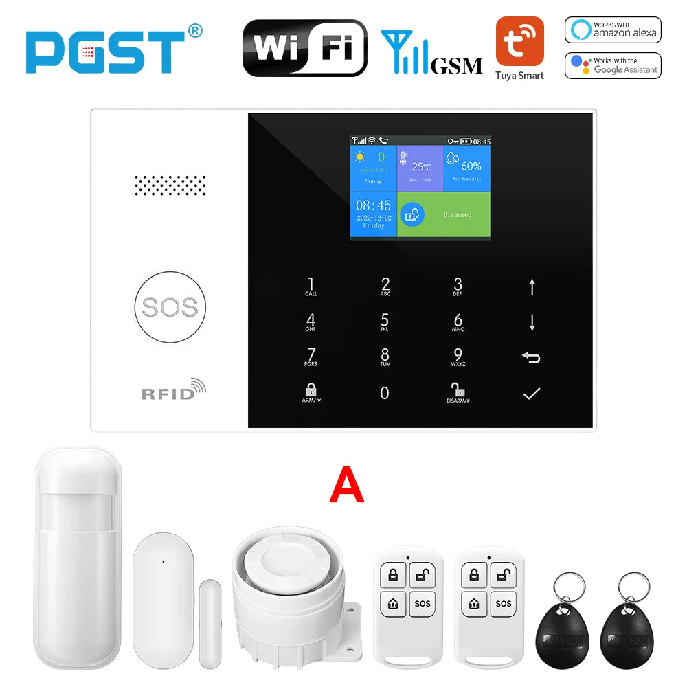 Tuya Smart Home Alarm System - Wireless GSM & WiFi Security for Complete Peace of Mind