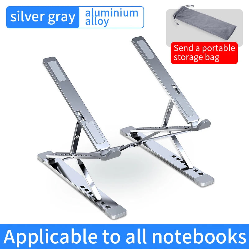 YYLM N8 Ergonomic Laptop Stand - Adjustable Height, Portable & Foldable for Desk, Home and Travel