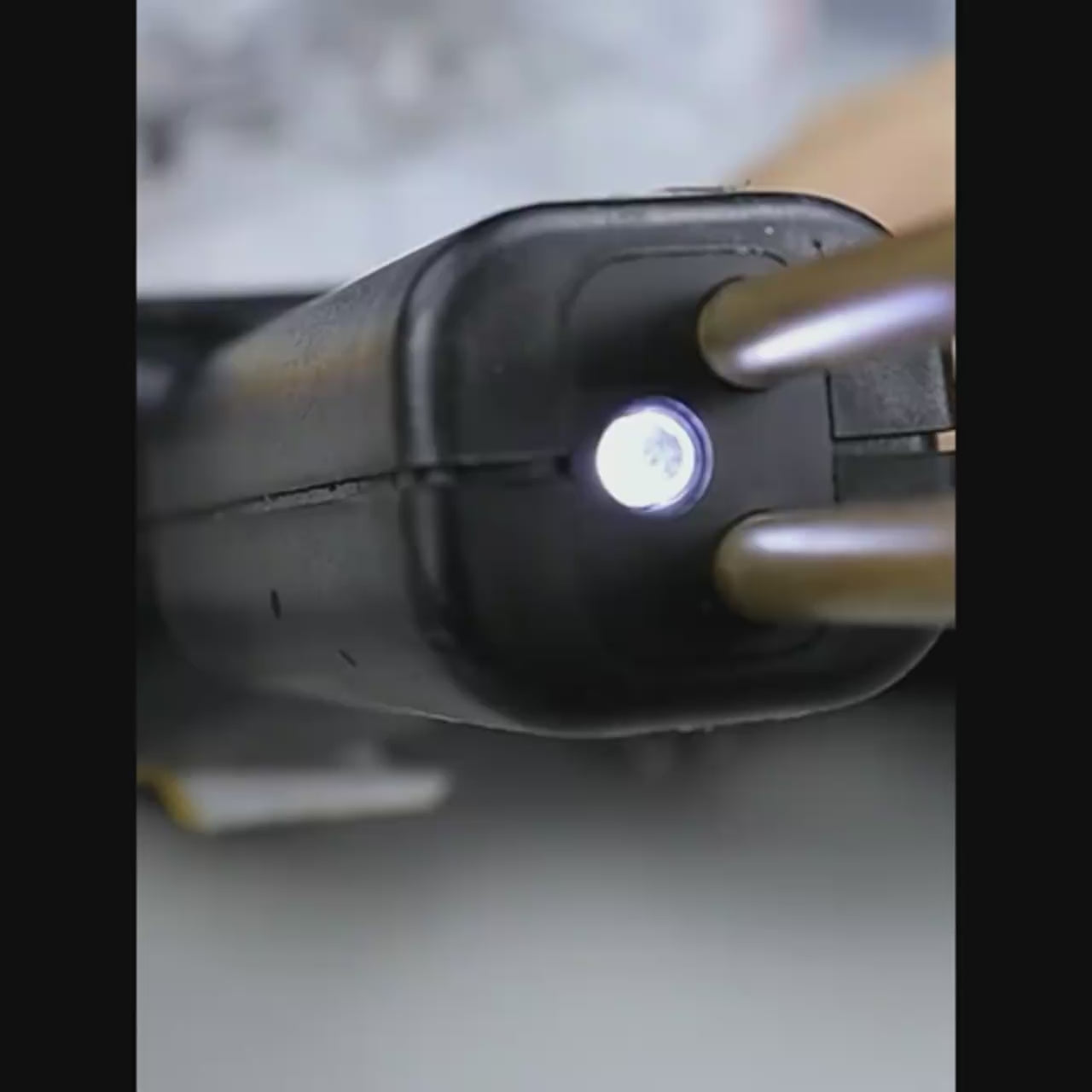 Close-up of a strong, seamless plastic weld made with the hot stapler kit