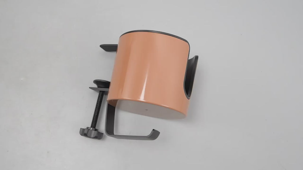 2-in-1 Headphone Stand with Cup Holder - Under Desk Mount, Aluminum Alloy Gaming Headset Holder with Adjustable Clamp